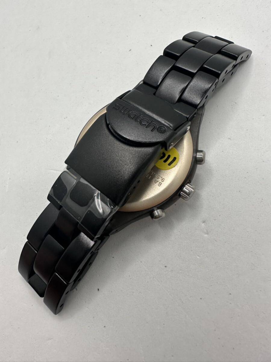【SWATCH 】クオーツ 腕時計 クロノグラフ IRONY 未使用品 稼動品の画像4