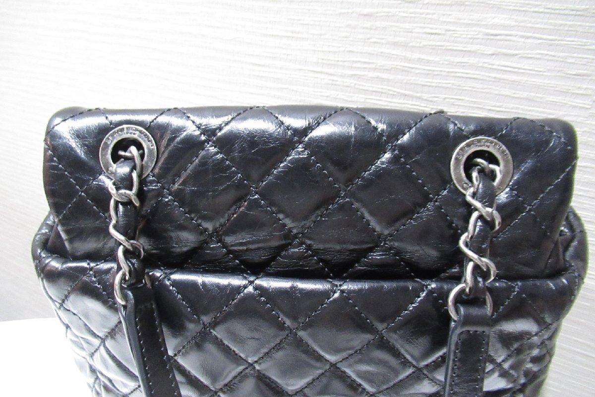 シャネル CHANEL マトラッセ バックパック ミニ A92961 ブラック ヴィンテージ リュック 中古 ランクA BRB・バッグ・財布_画像3