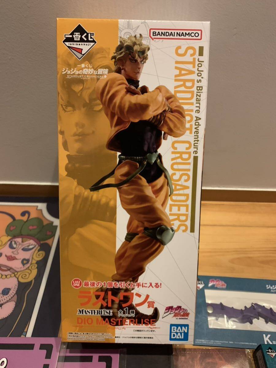 ♪新品未使用 一番くじ ジョジョの奇妙な冒険 STARDUST CRUSADERS ラストワン賞 DIO ディオ 全8種 おまけ ダブルチャンス券 I J K L_画像2