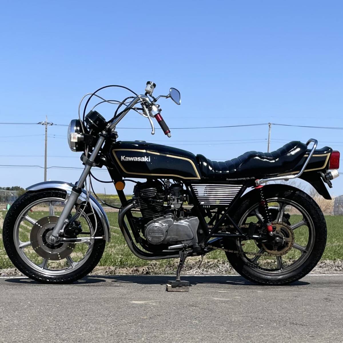 Z250FT 実動 書類付き KZ250A 国内物 希少 旧車 カスタム カワサキ 検）Z FT LTD GPZ CB RS GX XS FTR GB CBX SRV FW SW TR GS GSX ホークの画像3