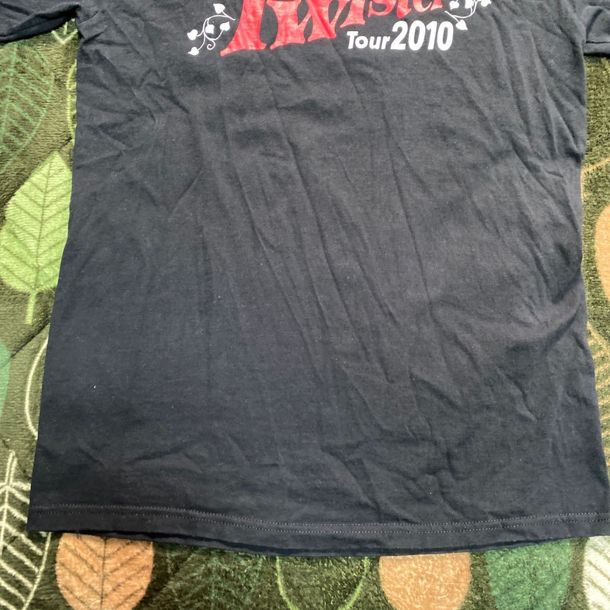 k85 Ken YOKOYAMA×GARLICBOYS Twister tour2010 tシャツ サイズS表記 ニカラグア製_画像2