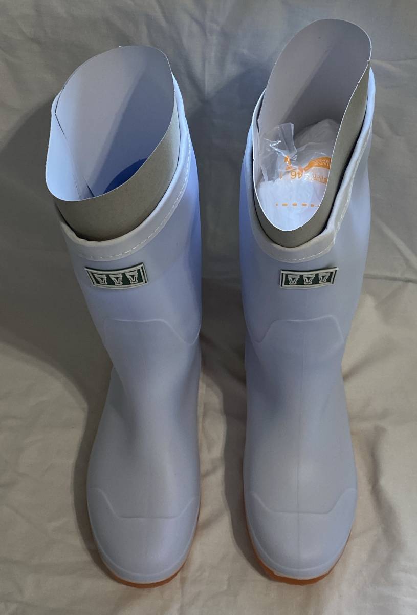  boots LL(26.5~27cm) size mitsu horse white color man and woman use through year goods light weight anti-bacterial reverse side cloth impact absorption middle bed full oil resistant . slipping bottom VV6.600 jpy goods 