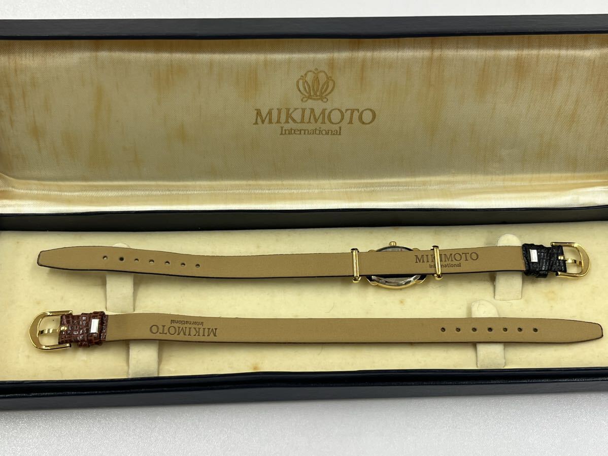 〈N215〉 ミキモト パール 腕時計 替えベルト付き 未使用品 MIKIMOTO _画像4