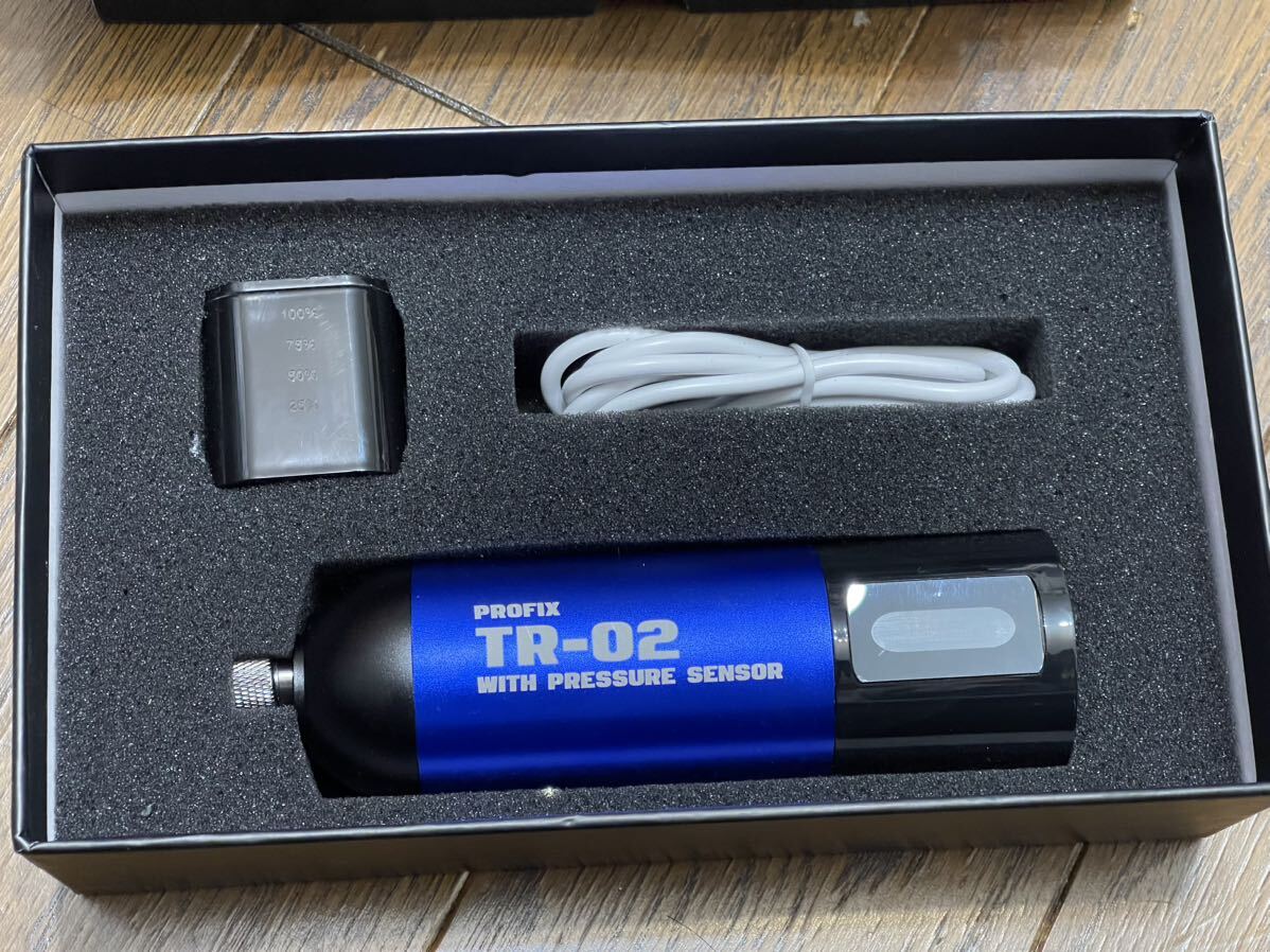 RAYWOOD PROFIX Tech Liner TR-02 PRO BLUE エアブラシ 充電式コンプレッサー USB type-C 口径0.3mm 中古美品 (開封のみ未使用)_画像7