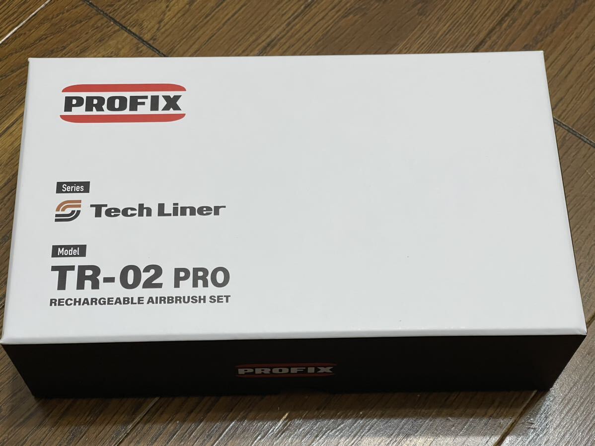 RAYWOOD PROFIX Tech Liner TR-02 PRO RED エアブラシ 充電式コンプレッサー USB type-C 口径0.3mm 中古美品 (開封のみ未使用)の画像3