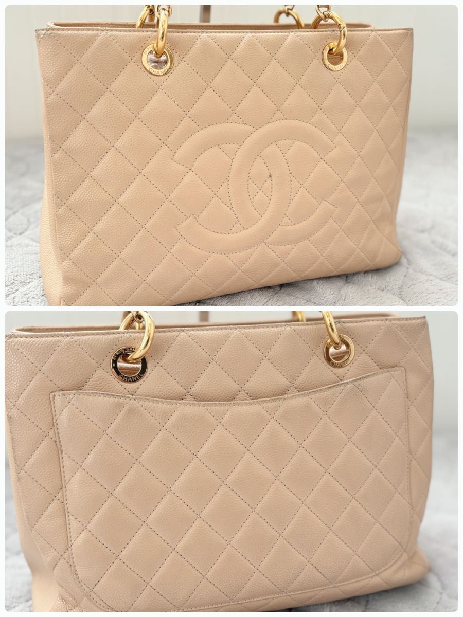 CHANEL/GST/ショルダーバッグ/トート/チェーン/ココ/シャネルキャビア