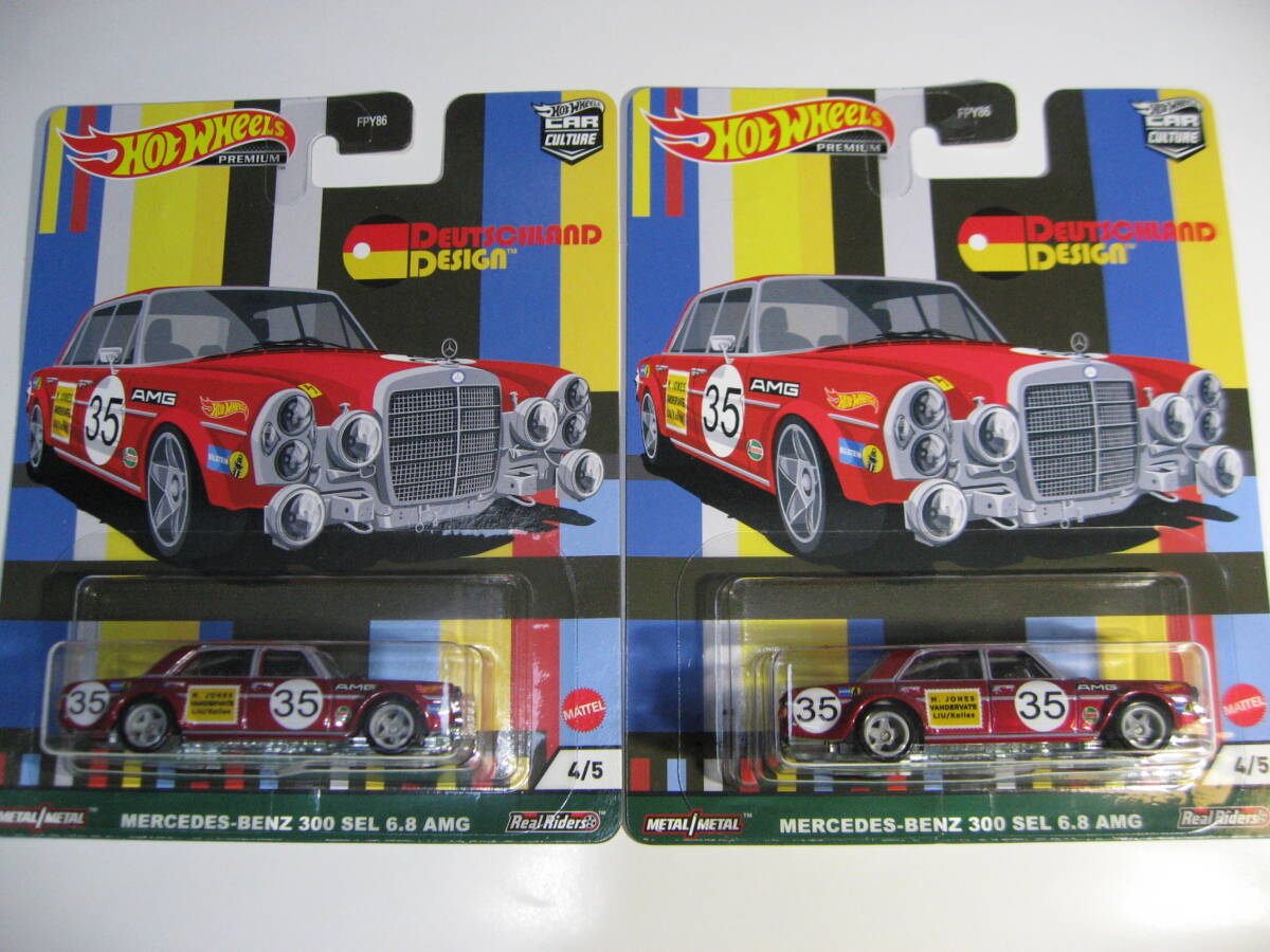 ［送料無料］２台まとめて Hot Wheels ホットウィール MERCEDES BENZ 300 SEL 6.8 AMG ベンツ _画像1