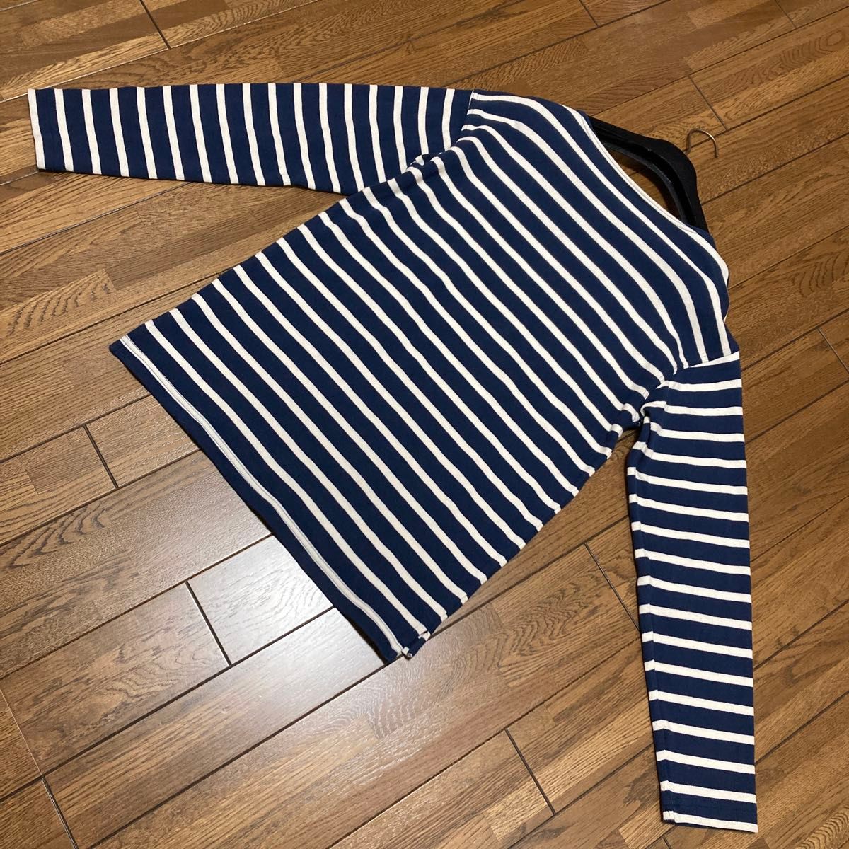 GAP ギャップ　ボートネックボーダーカットソー　ロングTシャツ　 ボーダー トップス 長袖