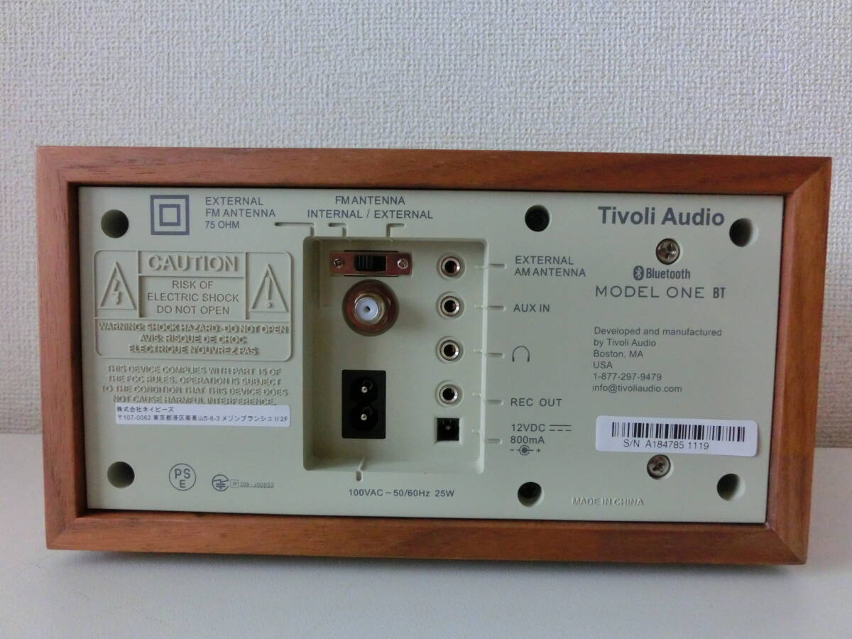 中古品 保管品 動作未確認 Tivoli Audio チボリオーディオ Model One BT モデルワン BT Bluetooth スピーカー ラジオ付/激安1円スタート_画像5