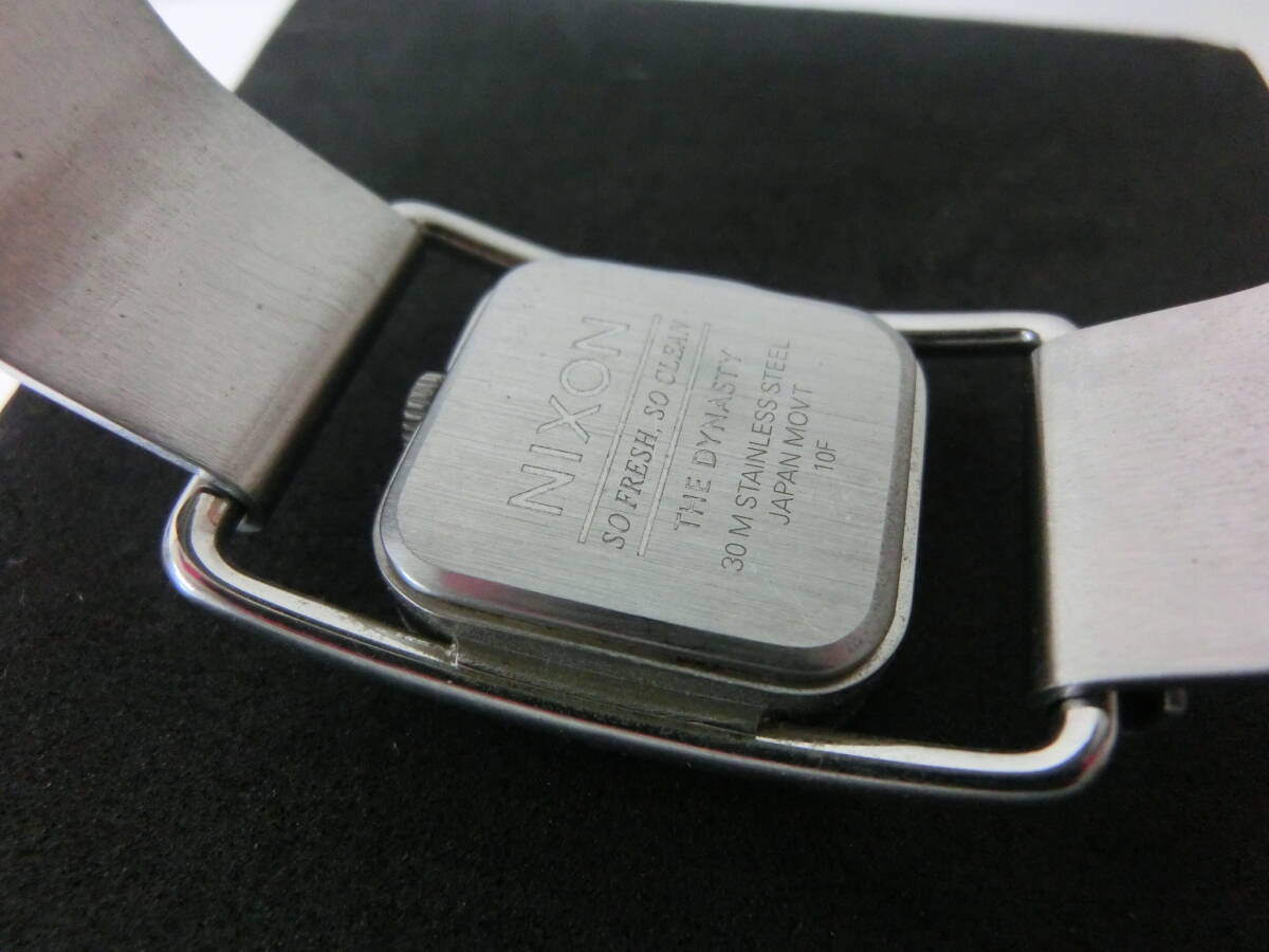 中古品 保管品 動作未確認 NIXON ニクソン THE DYNASTY SILVER A238 130 腕時計/激安1円スタートの画像7