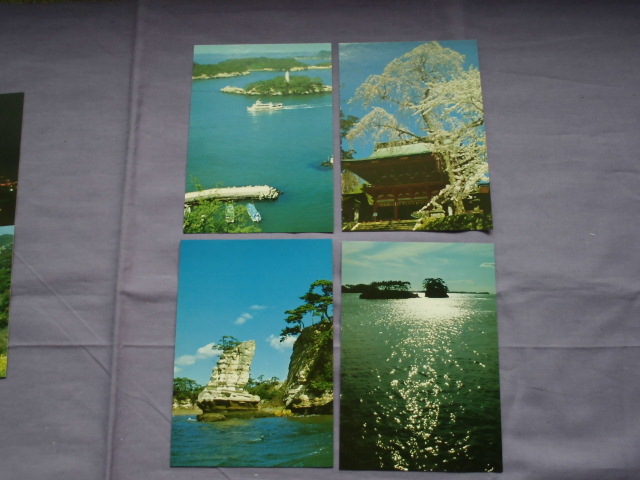 T4 松島めぐり イラストマップ付き 絵葉書 ポストカード の画像7