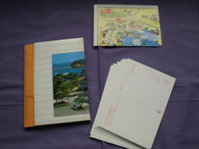 T4 松島めぐり イラストマップ付き 絵葉書 ポストカード の画像2