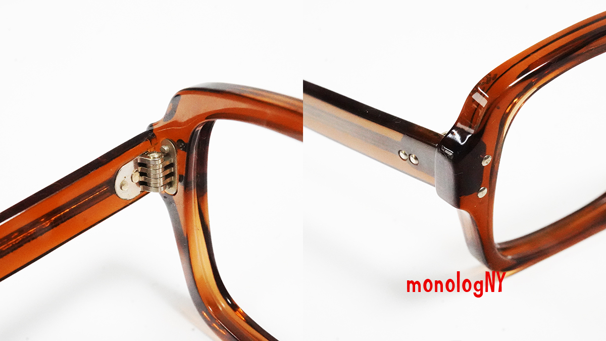 HALO & Romco デッドストック未使用 1960s ミリタリービンテージ眼鏡フレーム USA スモークブラウン USアーミー Supreme ベトナム戦争_画像8