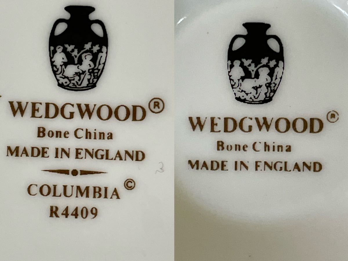 RM6722 WEDGWOOD ウェッジウッド カップ&ソーサー コロンビア セージグリーン 2客 他 0109_画像8