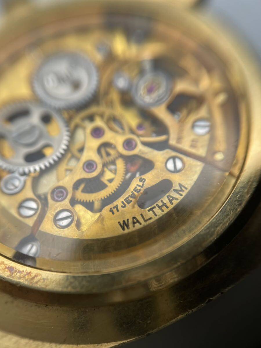 稼働品 WALTHAM ウォルサム MONACO 手巻 17石 腕時計 ケース本体のみの画像9