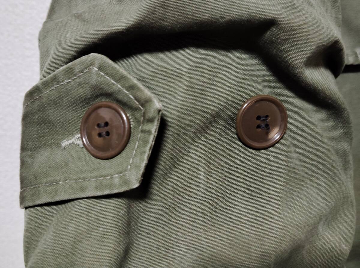 ６０年代 フランス製「BIG CHIEF」 フィールドジャケット フレンチミリタリー　ビンテージ_袖ボタン