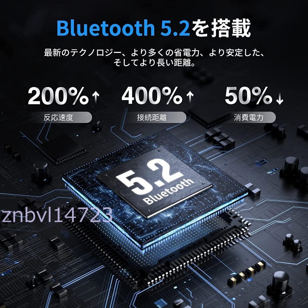 2024最新型 AirPods Pro型 ワイヤレスイヤホン TWS Bluetooth 5.2 充電ケース付 イヤホン Android iPhone 高品質 黒の画像4