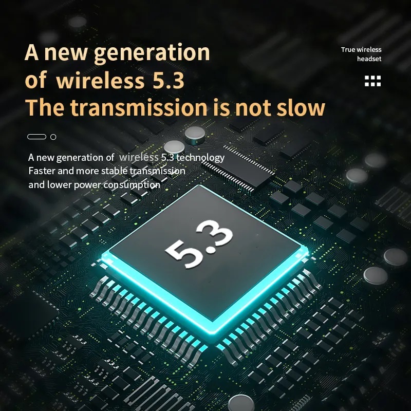 2024最新型 新品 ワイヤレスイヤホン Bluetooth 5.3 Hi-Fi イヤホン 高品質の画像3