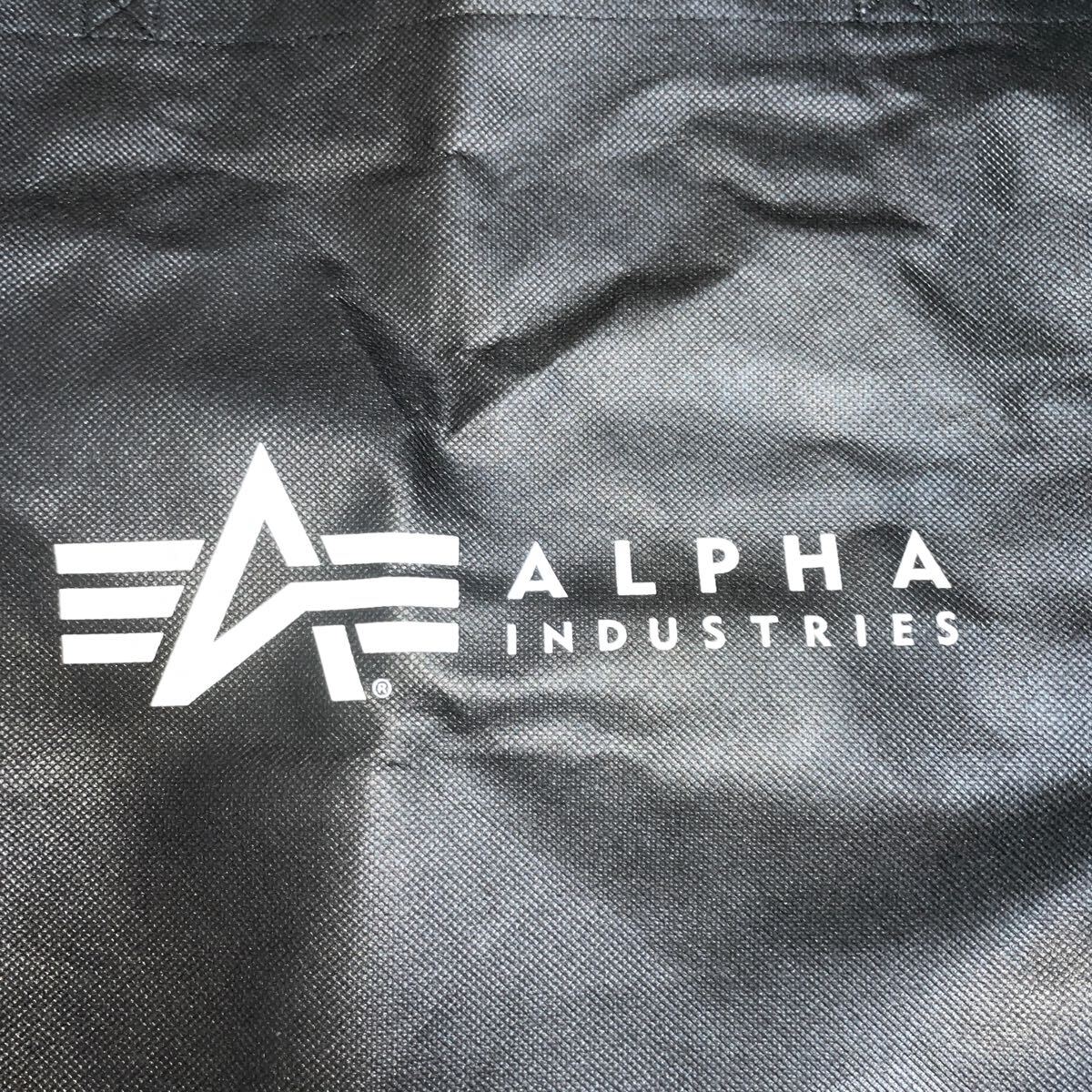 新品 ALPHA INDUSTRIES アルファ BIGトートバッグ/ ロゴ LOGO エコバッグ ショッピングBAG 不織布 未使用品 福袋_画像3