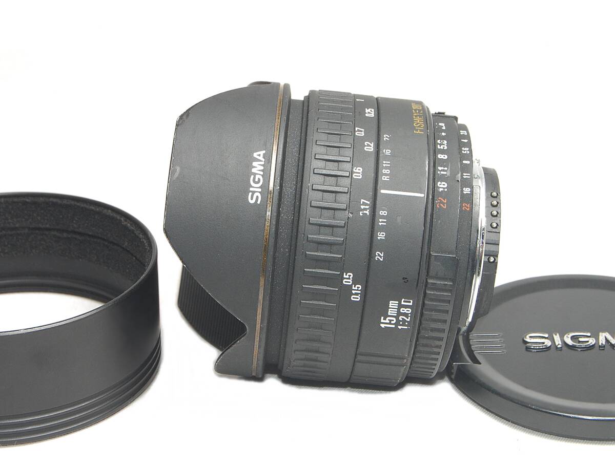 ◆素晴らしい発色の魔法レンズ!!◆SIGMA シグマ 15mm F2.8 EX DG FISHEYE180° ニコン Nikon フィッシュアイ 魚眼レンズ 広角単焦点レンズの画像3