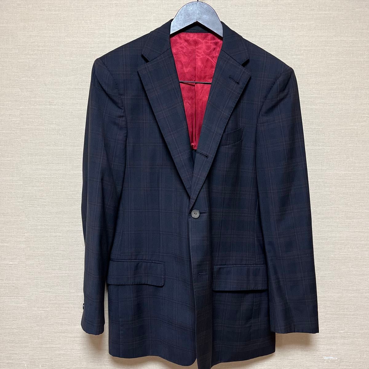 Aquascutum アクアスキュータム テーラードジャケット 紺 Aquascutum アクアスキュータム テーラードジャケット 紺
