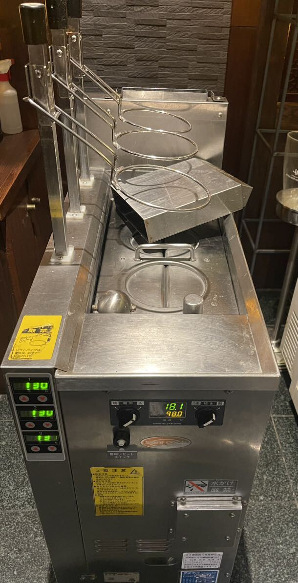 サニクック　自動ゆで麺機　ラーメン　うどん　UMR521G　2011年製　都市ガス用　100V 50/60Hz　中古_画像4