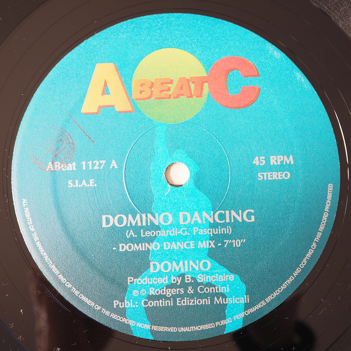 ◆ ユーロビート Domino / Domino Dancing 1993年 12インチシングル ◆_画像4