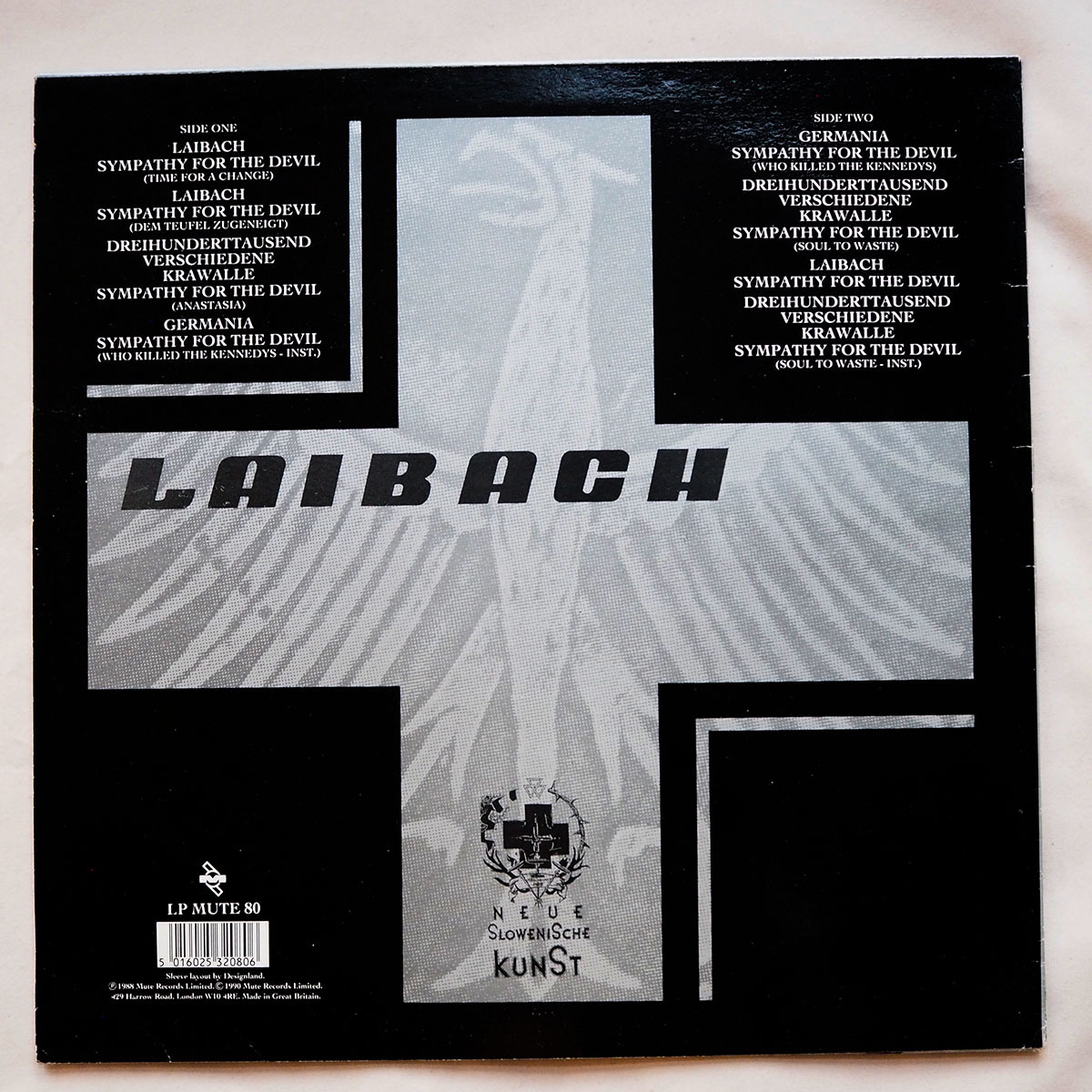 ◆ Laibach ライバッハ / Sympathy For The Devil 1989年 初回プリント付き インダストリアル ◆_画像2