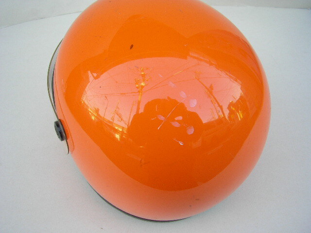 ☆EST　GT7　オレンジ　族ヘル　ヘルメット　フリーサイズ_画像7