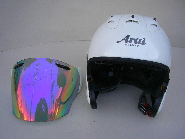 ☆アライ（Arai）　MZ　ジェットヘルメット　Mサイズ　グラスホワイト_画像1