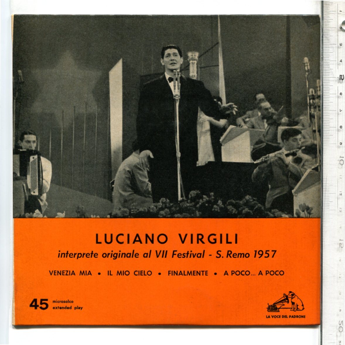 カンツォーネ◆イタリア・EP盤7E・PQ- 582「LUCIANO VIRGILI」◆ルチアーノ・ヴィルジリ(LUCIANO VIRGILI)◆Canzone Dischi Italiano_画像1