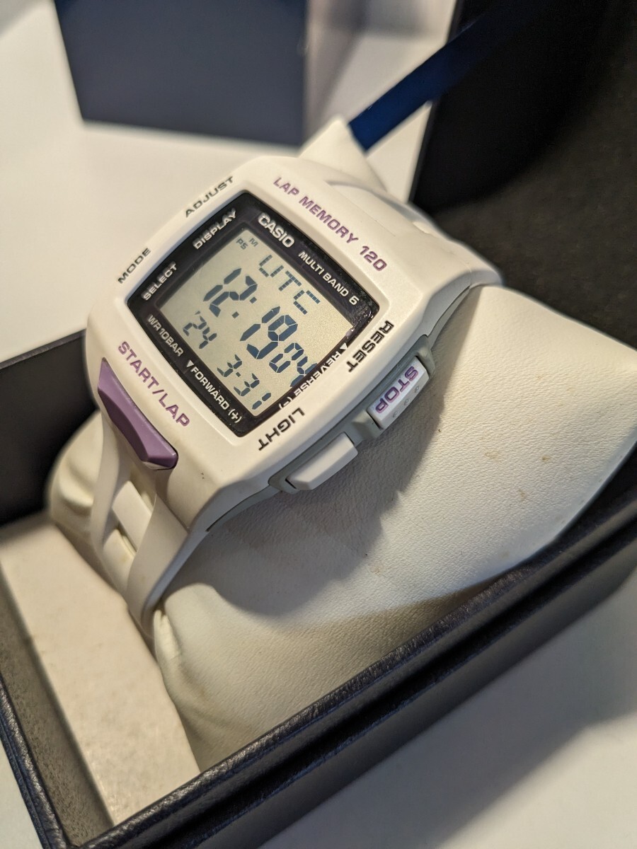 【F178】【稼働品】 CASIO カシオ メンズ レディース 腕時計 STW-1000 ランニング ソーラー電波 タフソーラー 10気圧防水の画像3