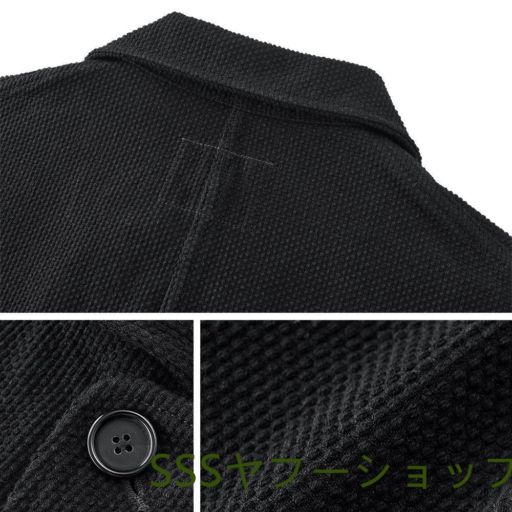 レトロ 手作り 刺し子 カバーオール 21OZ 綿100% ワークジャケット ブレザー 植物染め sashiko 上品 厚手 2XL_画像3