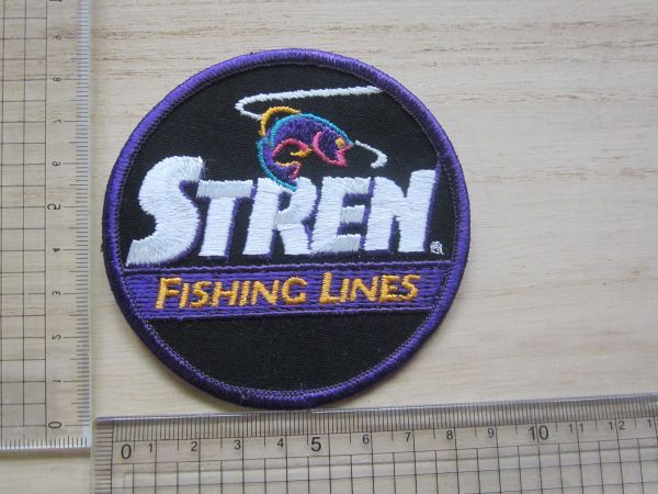 ビンテージ STREN FISHING ストレーン ワッペン/釣り バス釣り タックル 海釣り ベスト キャップ バッグ カスタム 69_画像7