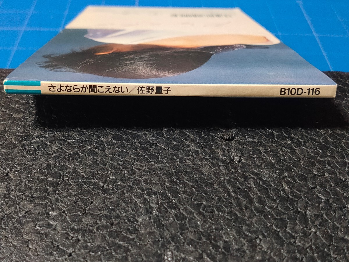 [廃盤希少CD] 8cm シングル 佐野量子 さよならが聞こえない 盤面美品/再生確認済/B10D-116/_画像7