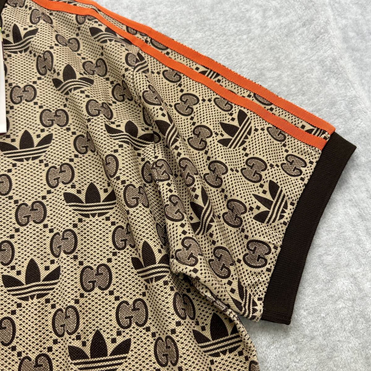 Sサイズ 新品未使用 GUCCI adidas GG トレフォイル ポロシャツ Sサイズ 新品未使用 GUCCI adidas GG トレフォイル ポロシャツ