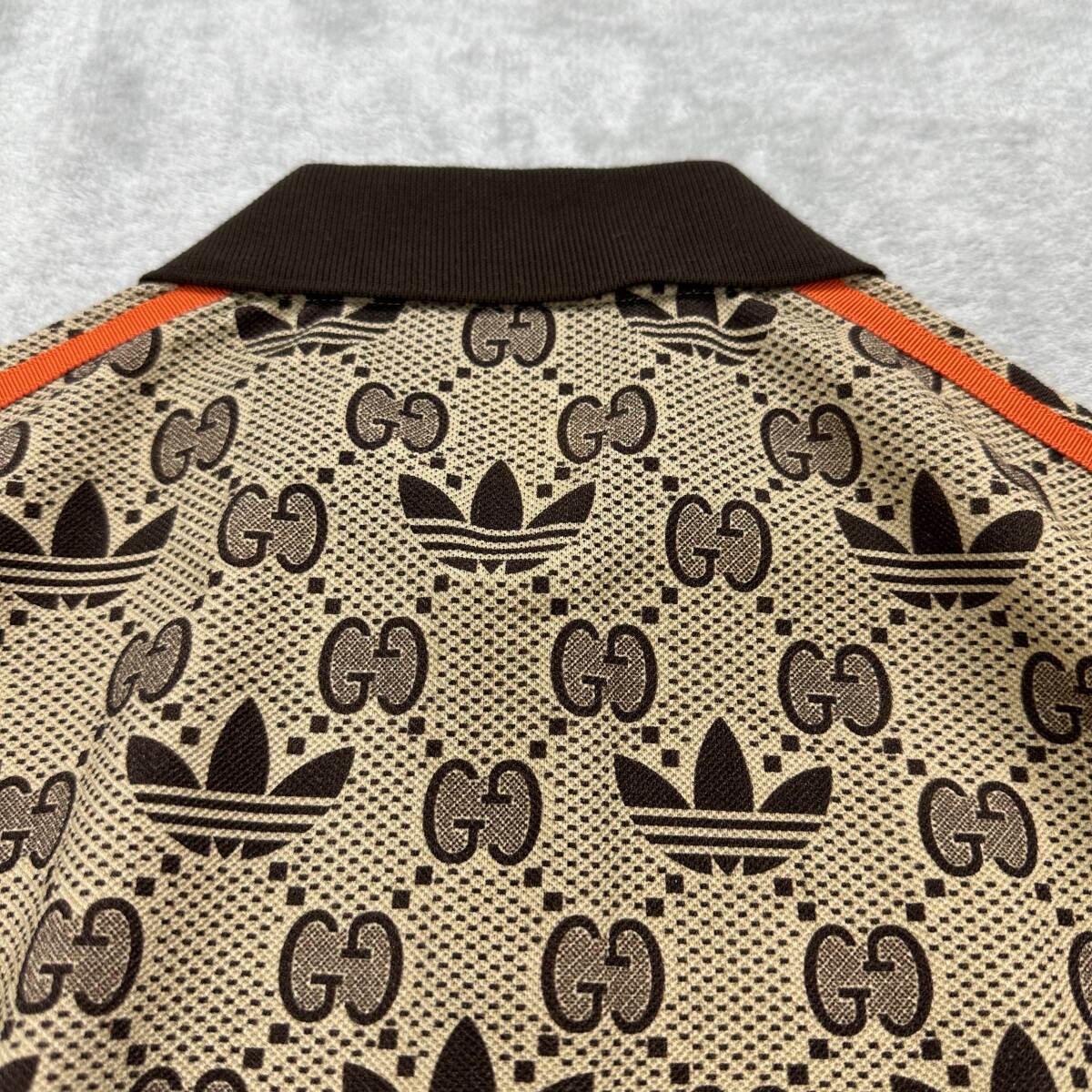 Sサイズ 新品未使用 GUCCI adidas GG トレフォイル ポロシャツ Sサイズ 新品未使用 GUCCI adidas GG トレフォイル ポロシャツ