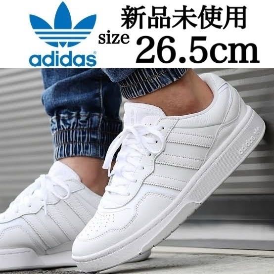 新品未使用 adidas Originals 26.5cm アディダス オリジナルス COURTC コーティック レザー スニーカー シューズ ホワイト 白 箱有りの画像1