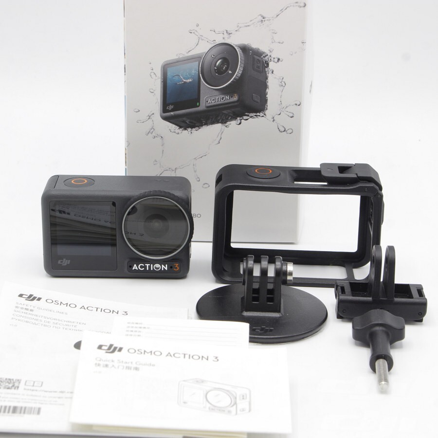 【美品】DJI Osmo Action 3 Standard コンボ AC2023 ウェアラブル アクションカメラ オズモアクション スタンダード 本体