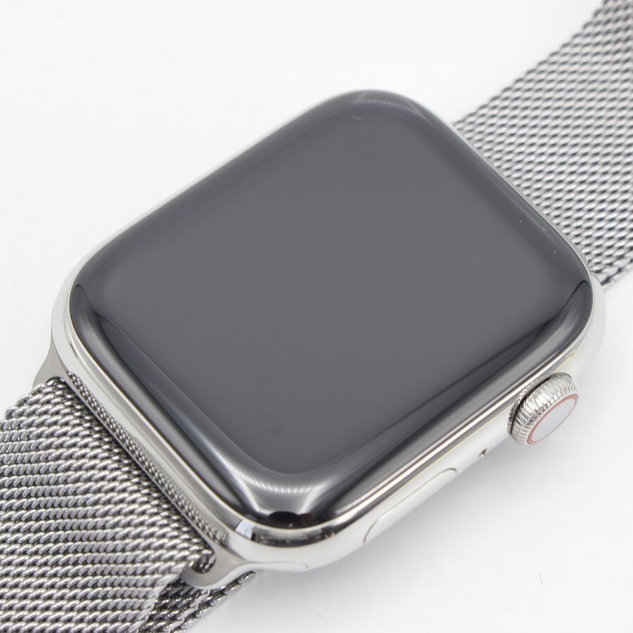 Apple Watch Series 8 GPS+Cellular 45mm MNKJ3J/A シルバーステンレススチールケース/シルバーミラネーゼループ アップルウォッチ 本体の画像3