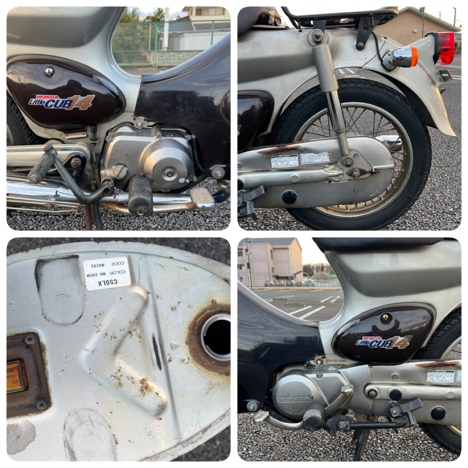 ホンダ、リトルカブ 14、バイク、50cc、HONDA Little Cub、6,946km、A-C50型、茨城県発、_画像10