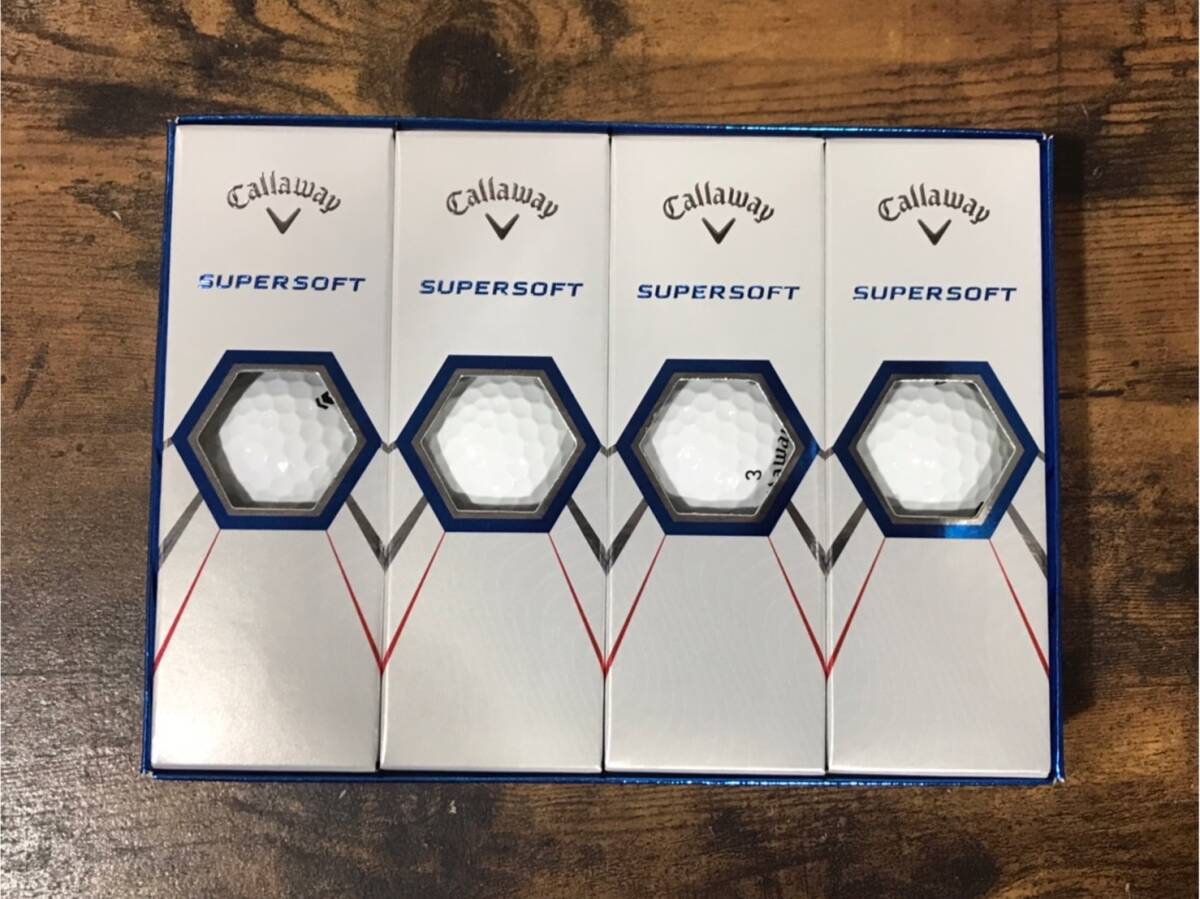 ★ Callaway キャロウェイ SUPERSOFT スーパーソフト ゴルフボール 1ダース 12個 ホワイト ★_画像2