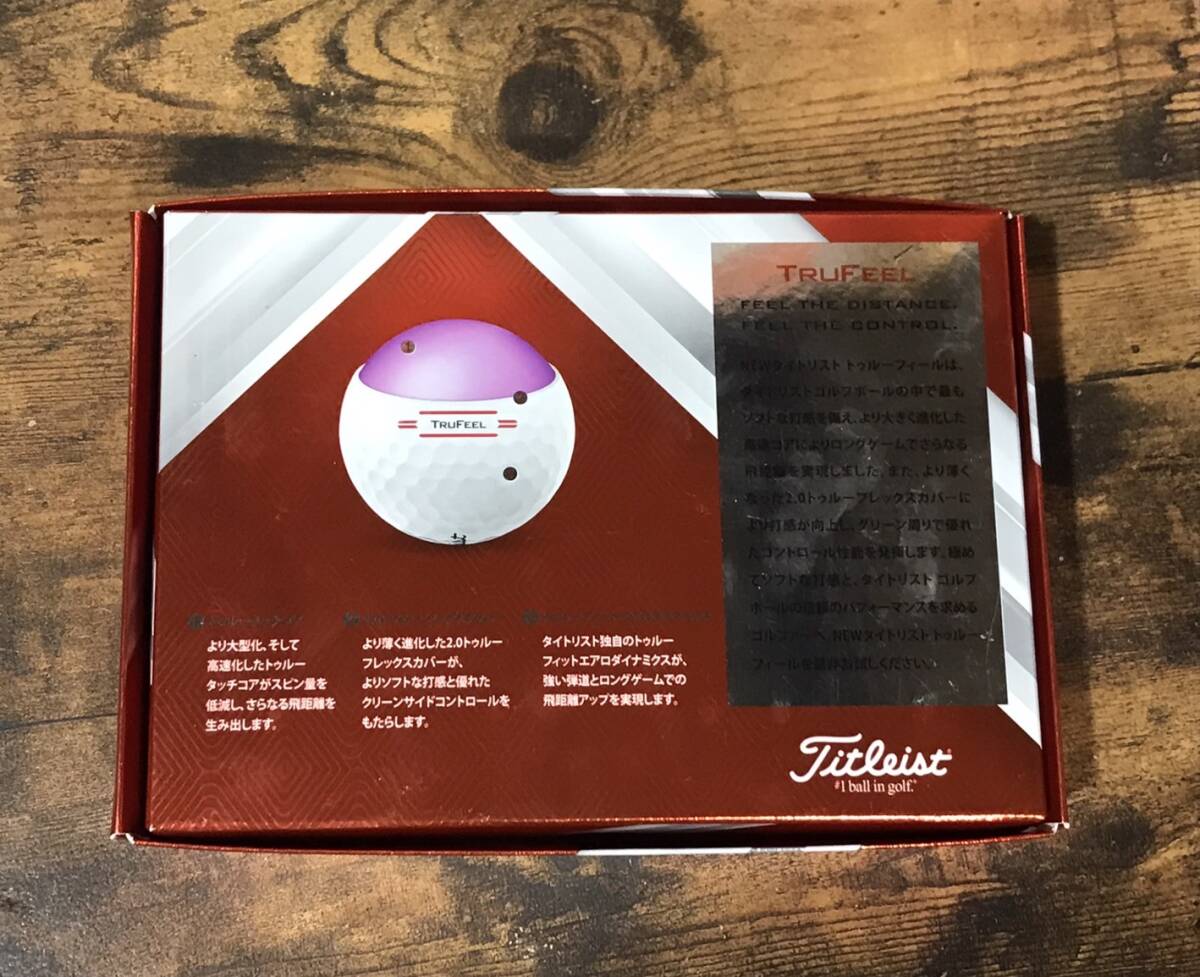 ★ Titleist タイトリスト TRUFEEL トゥルーフィール ゴルフボール ２ダース 24球 ホワイト ★_画像3