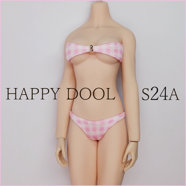 TBLeague 【Happy Doll】S24A ピンクチェック バンドゥ セット 1/6 Phicen ファイセン_画像2