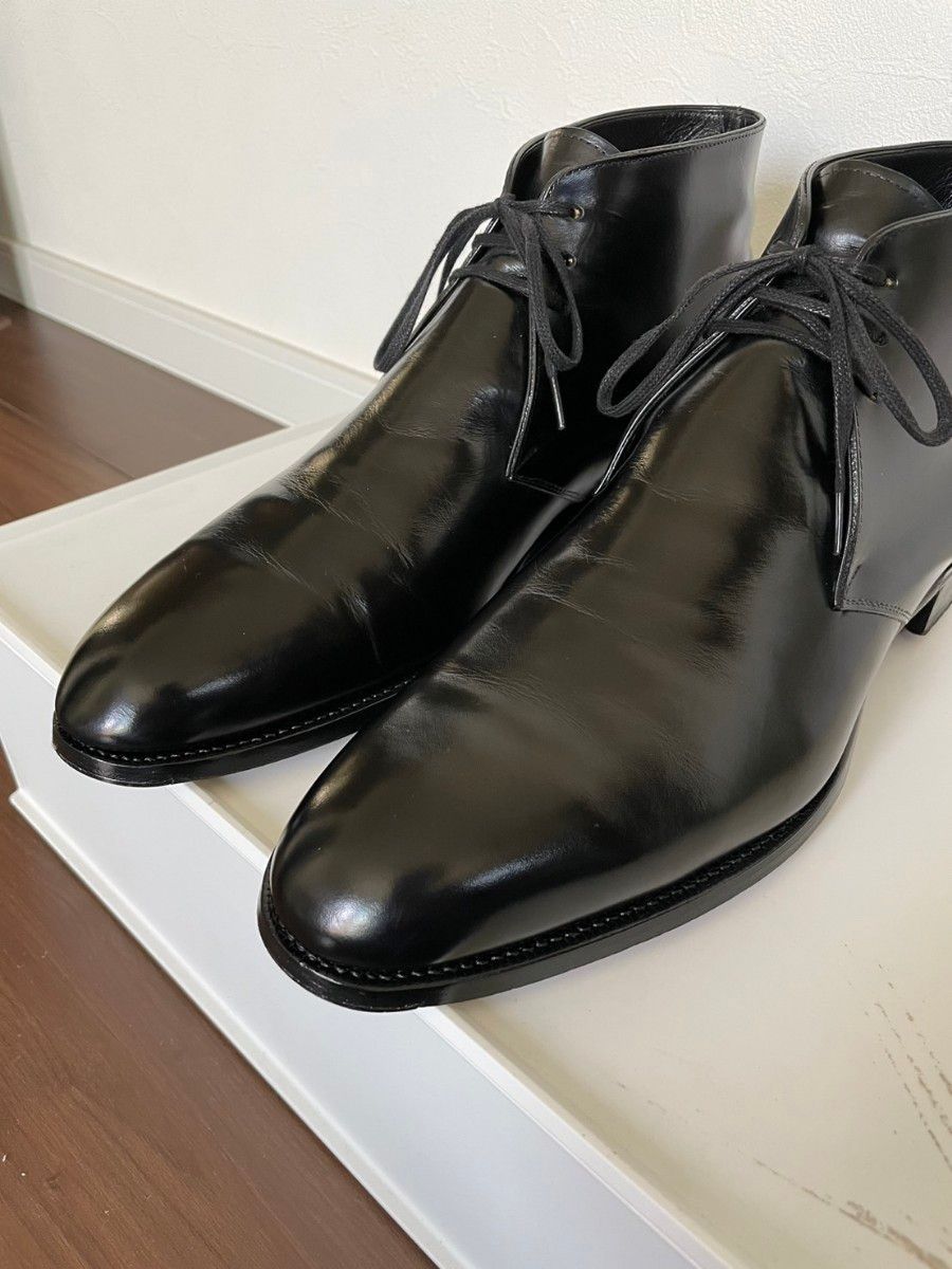 三陽山長 長伍郎 チャッカブーツ 黒 ブラック size8 1/2|Yahoo 三陽山長 長伍郎 チャッカブーツ 黒 ブラック size8 1/2|Yahoo