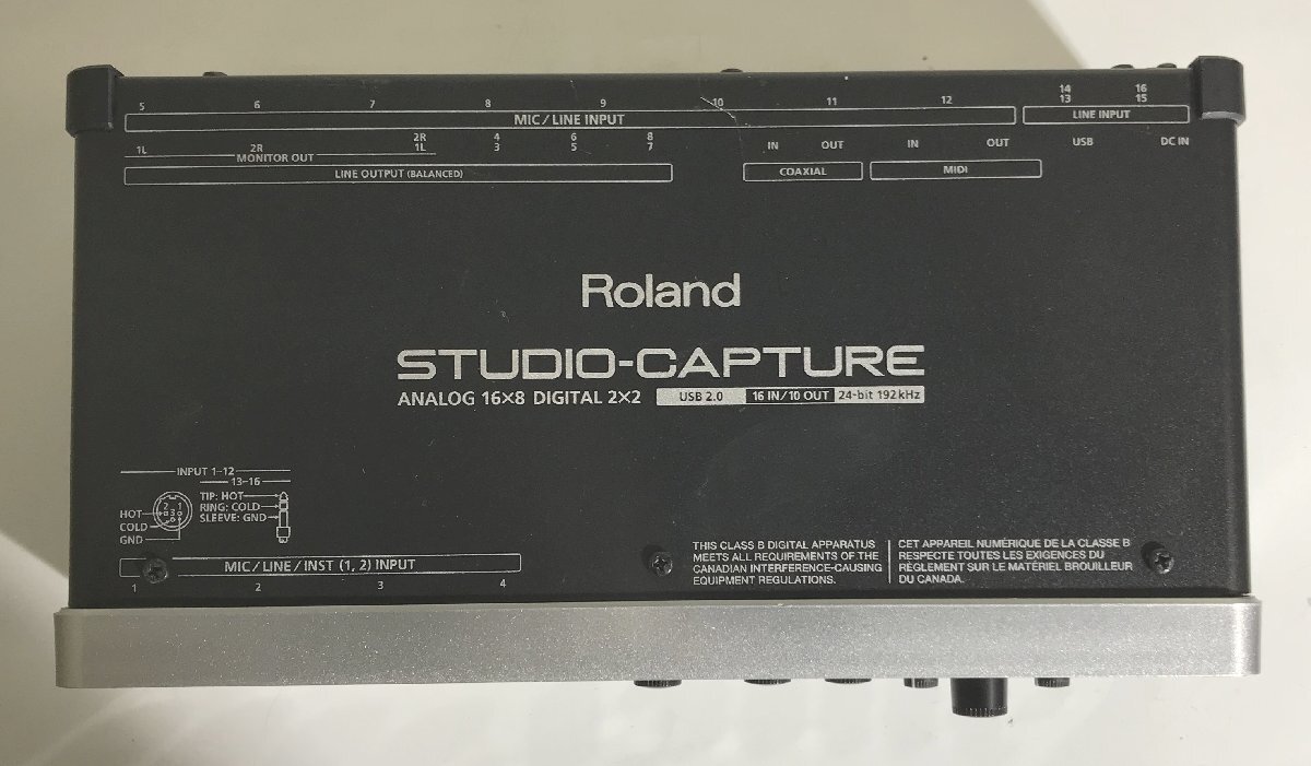 [ Saitama departure ]* beautiful goods *[Roland] audio interface STUDIO-CAPTURE UA-1610 * electrification verification settled * (9-4230)