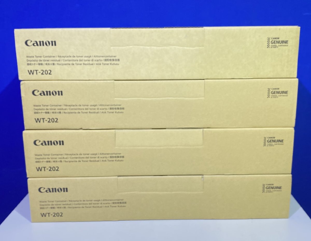 【越谷発】☆純正未使用品☆【CANON】WT-202 廃トナー回収容器 ★ ４本セット ★（36006）の画像2