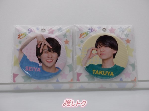 [未開封] ジュニア Johnnys’ ISLAND STORE 缶バッジ 2点セット 末澤誠也/西村拓哉_画像1