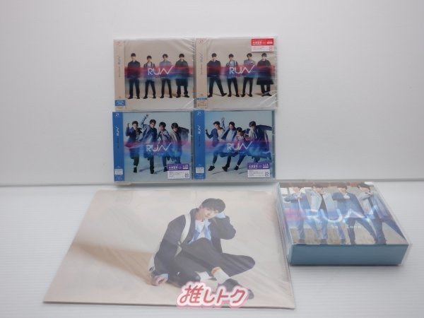 Sexy Zone CD 4点セット RUN 初回限定盤A/B/通常盤/STORE限定盤 3形態購入特典付き [美品]_画像1