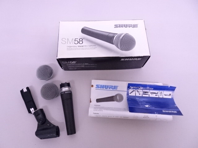 SHURE シュア ボーカルマイク マイク SM58 中古_画像1